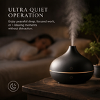 Ultrasonic Essential Oil Diffuser – Matte Black