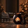 Ceramic Essential Oil Burner – Black